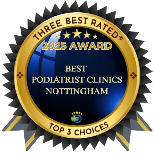 2025 Awards - Best Podiatrist Clinics Nottingham
