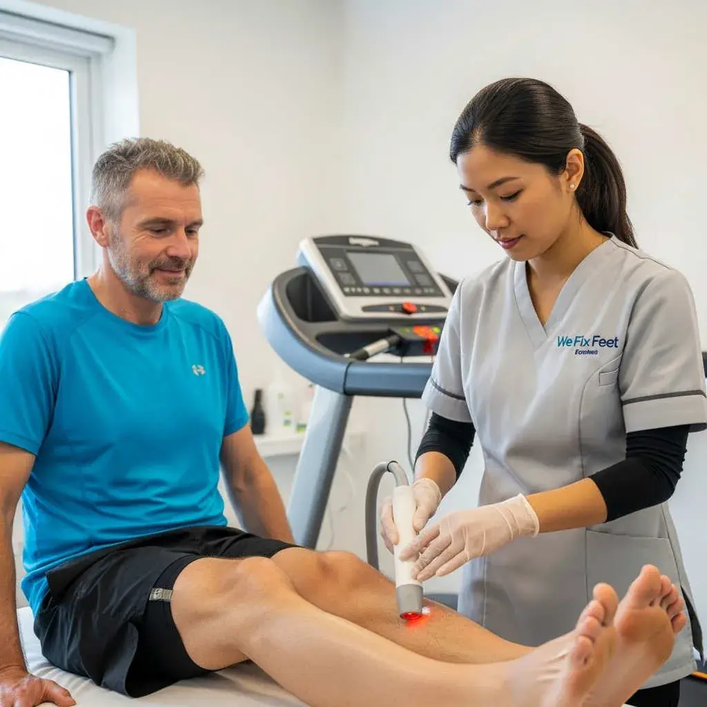 Class IV Laser Therapy is an advanced treatment we use to reduce pain and speed up recovery.