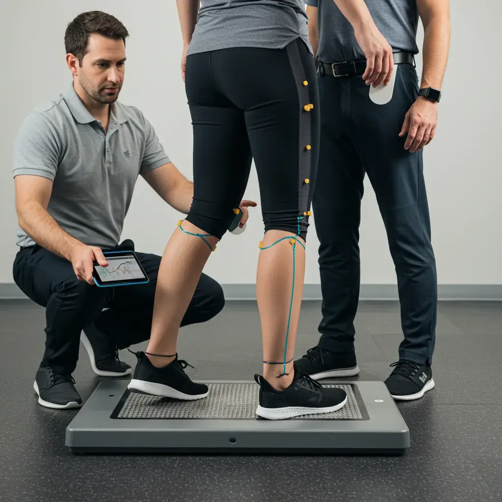 Expert gait analysis during a biomechanical assessment is essential to determine if custom orthotics are needed for sports injuries.