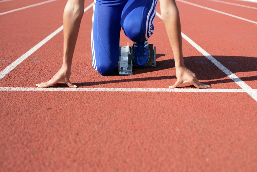 Runner Readying to Run