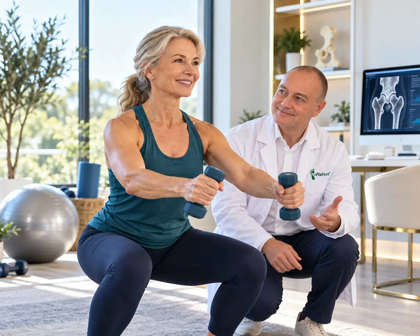 Physiotherapy Squat Coaching Session